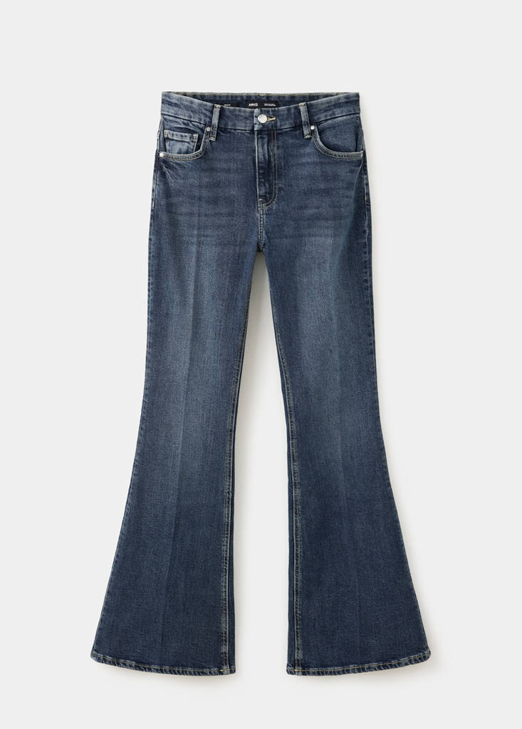 High waist flare jeans — Dark Blue