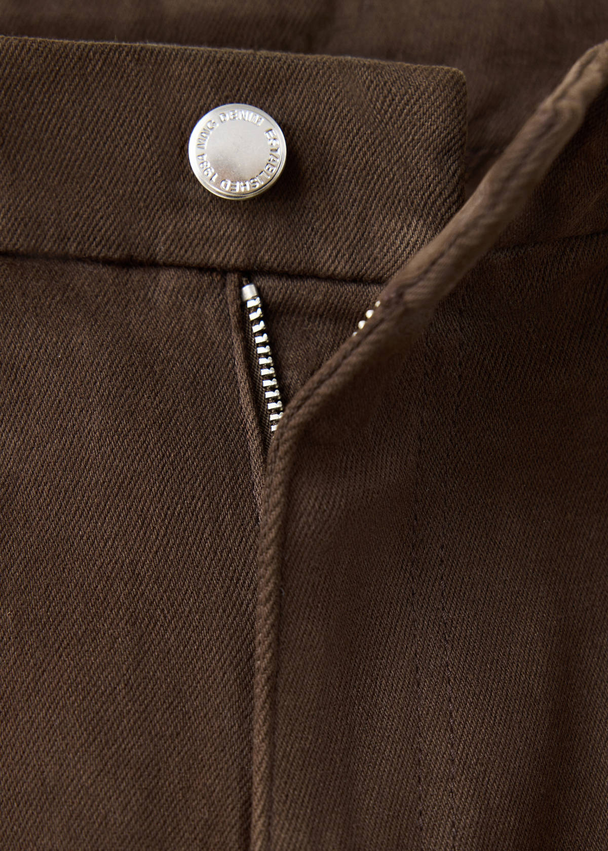 High-waist flared jeans — Chocolate
