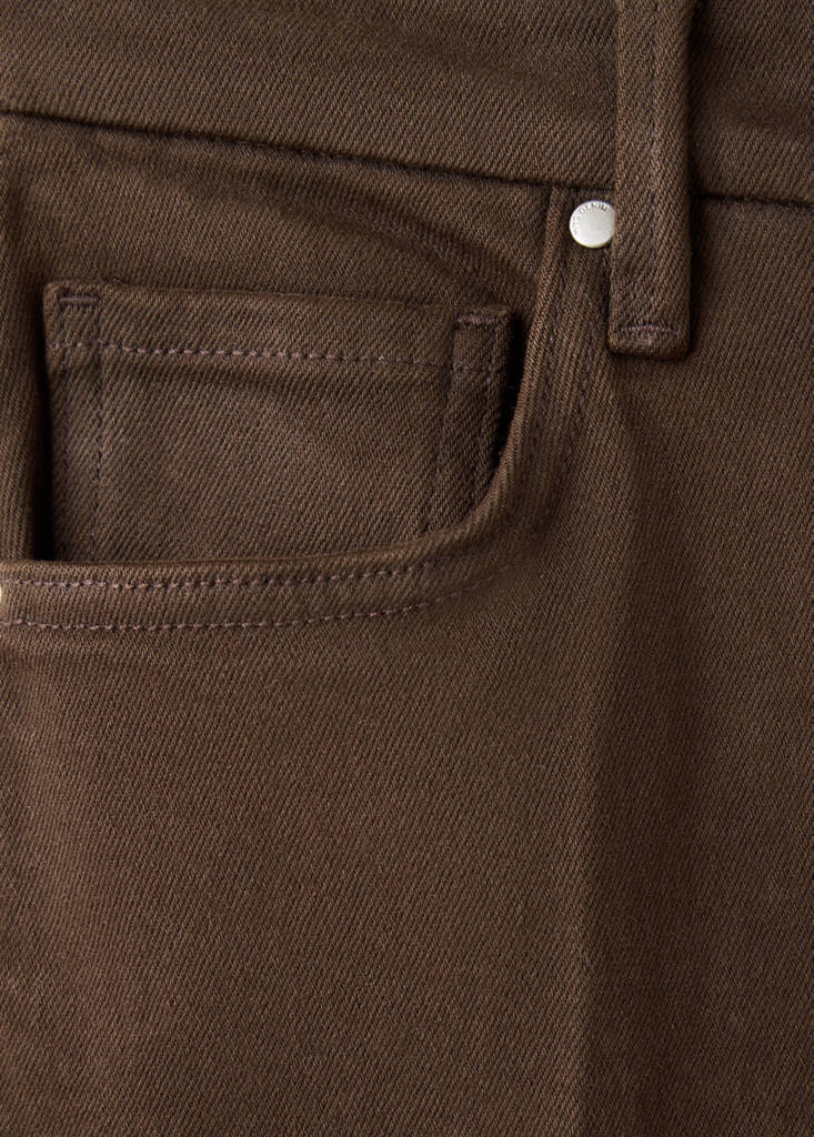 High waist flare jeans — Chocolate