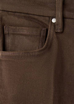 High-waist flared jeans — Chocolate 8