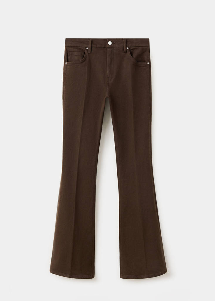 High waist flare jeans — Chocolate