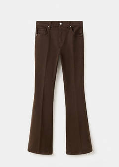 High-waist flared jeans — Chocolate 6