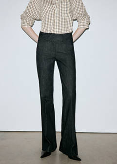 Mid-rise flared jeans — Black 1