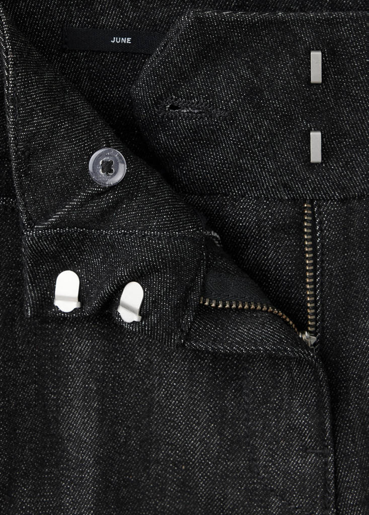 Mid-rise flared jeans — Black