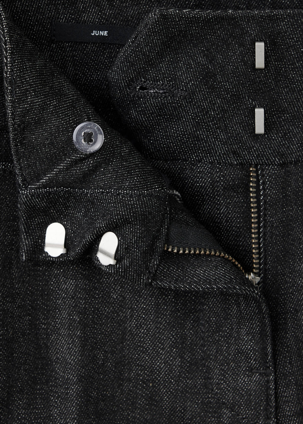 Mid-rise flared jeans — Black