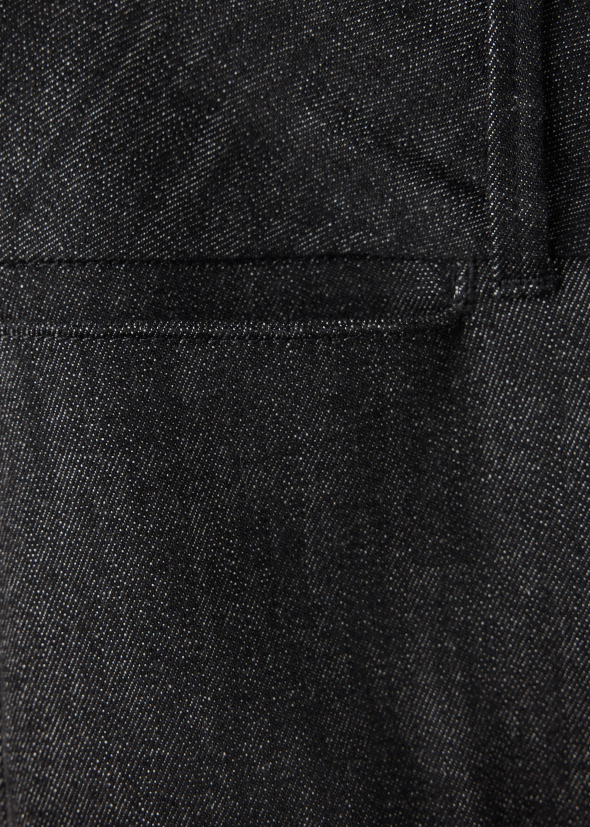 Mid-rise flared jeans - Details of the article 0, Black. Ref: 37015865-00.