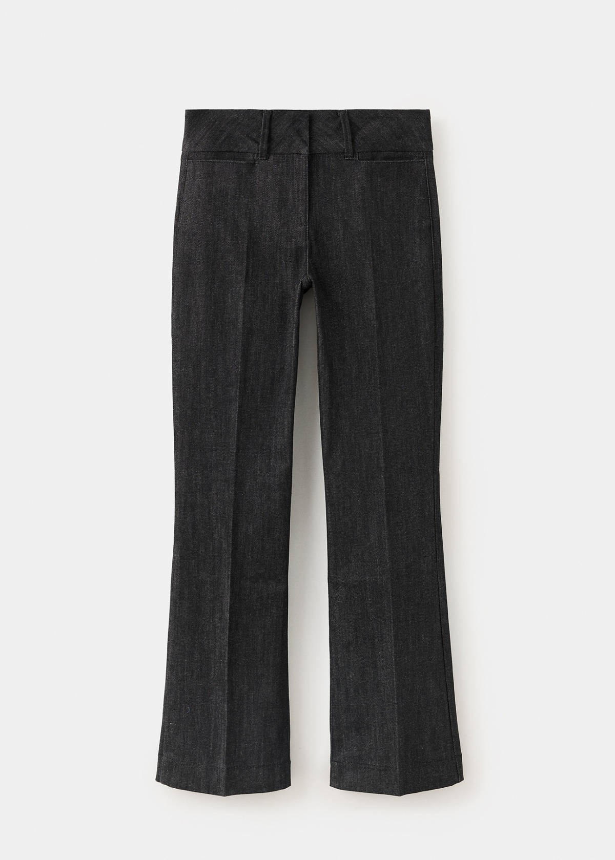 Mid-rise flared jeans — Black