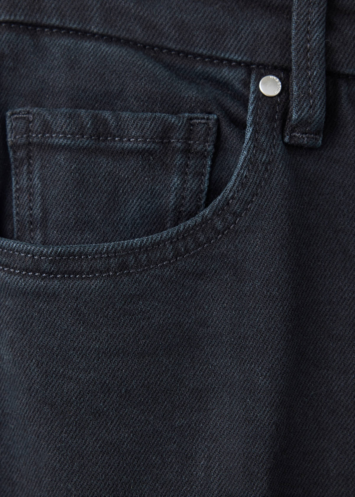 High-waist flared jeans — Black denim