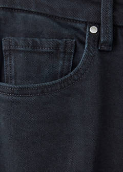 High-waist flared jeans — Black denim 8