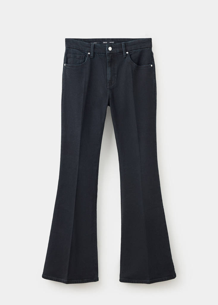 High waist flare jeans — Black denim
