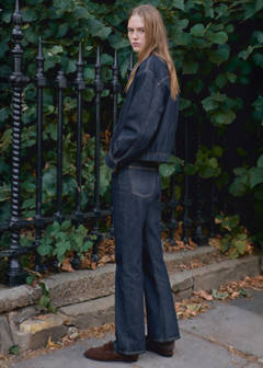 Flared jeans with contrast waistband — Open Blue 3