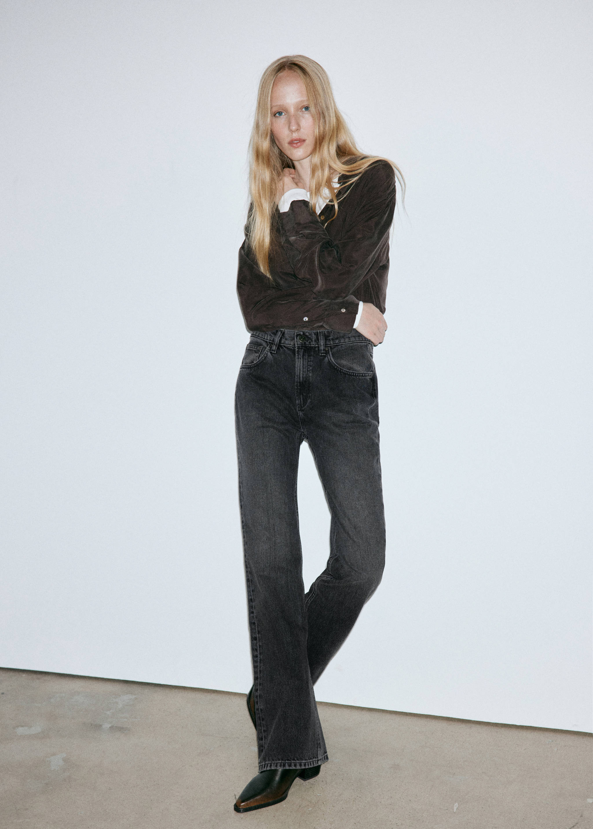 Flare jeans regular waist - General plane