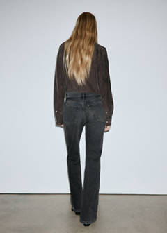 Mid-rise flared jeans — Black denim 3