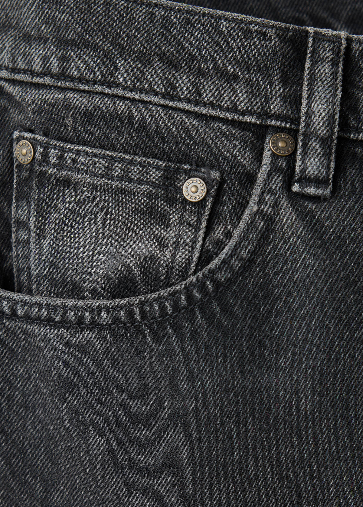 Mid-rise flared jeans — Black denim