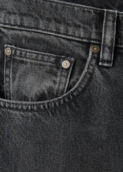 Mid-rise flared jeans — Black denim 6