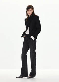Mid-rise flared jeans — Black denim 9