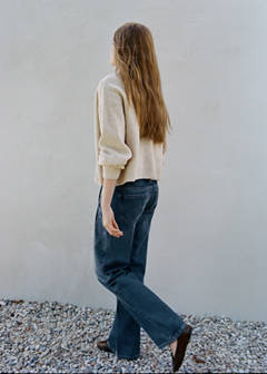 Straight-leg jeans with drawstring detail — Medium Blue 5