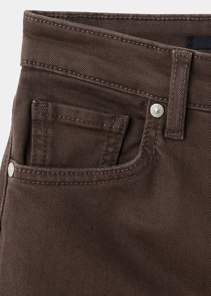Sienna flared cropped jeans — Chocolate