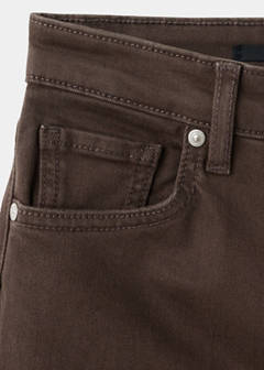 Sienna flared cropped jeans — Chocolate 6