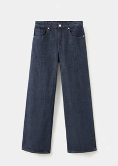 Wide-leg checked jeans — Open Blue 6