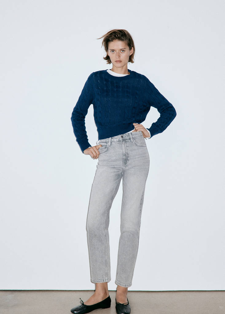 Newmom comfort high-rise jeans — Denim Grey