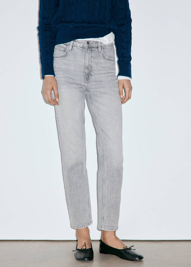 Newmom comfort high-rise jeans — Denim Grey