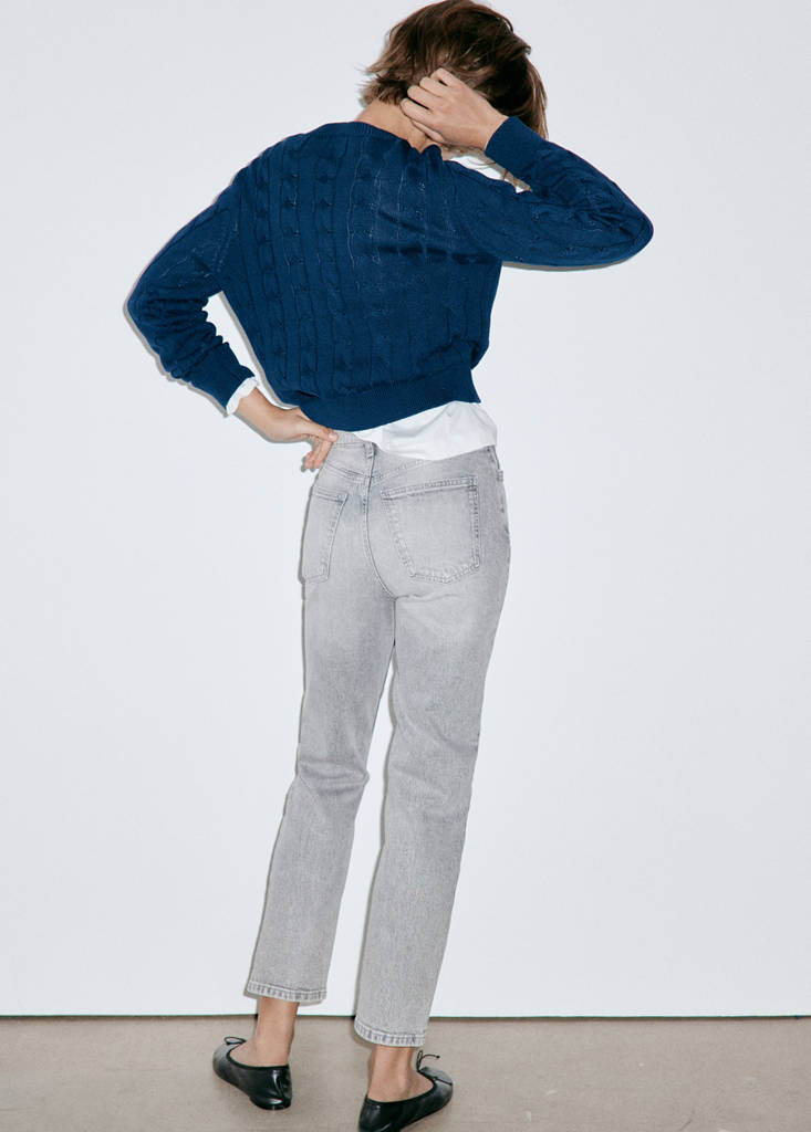 Newmom comfort high-rise jeans — Denim Grey