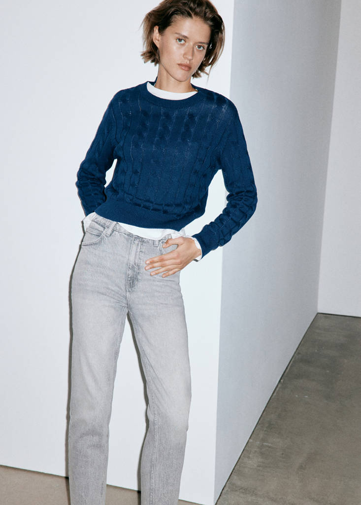 Newmom comfort high-rise jeans — Denim Grey