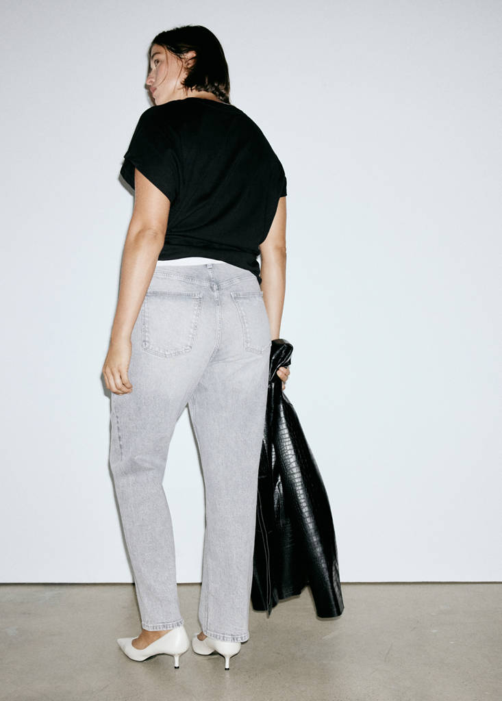 Newmom comfort high-rise jeans — Denim Grey