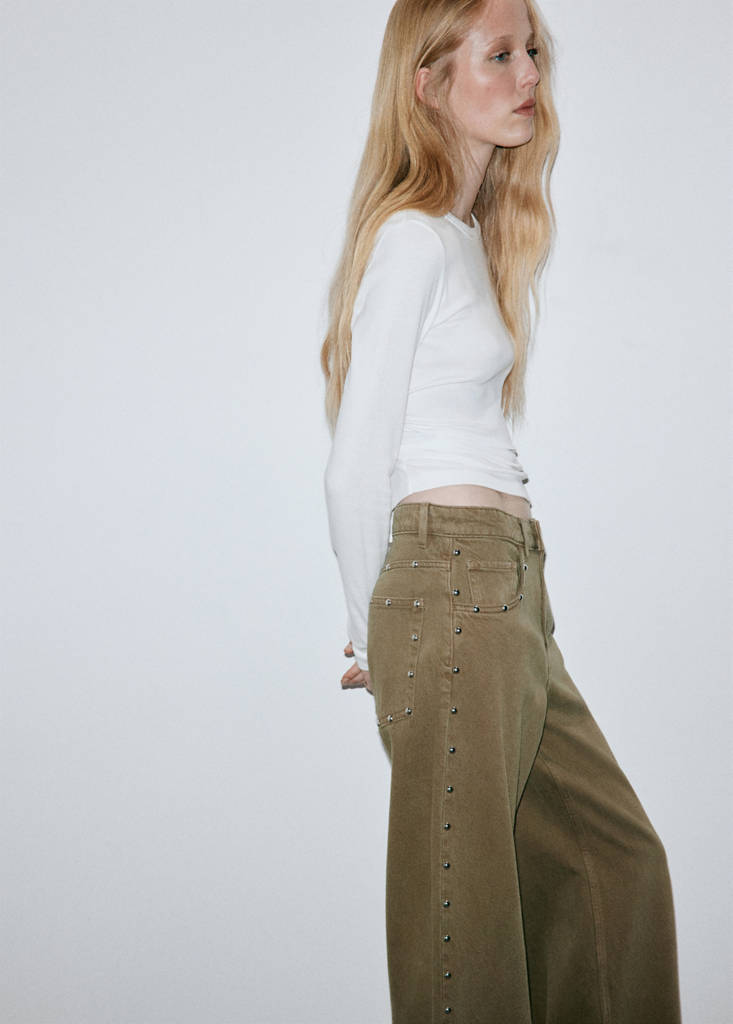 Balloon jeans with studs - thumbnail 2