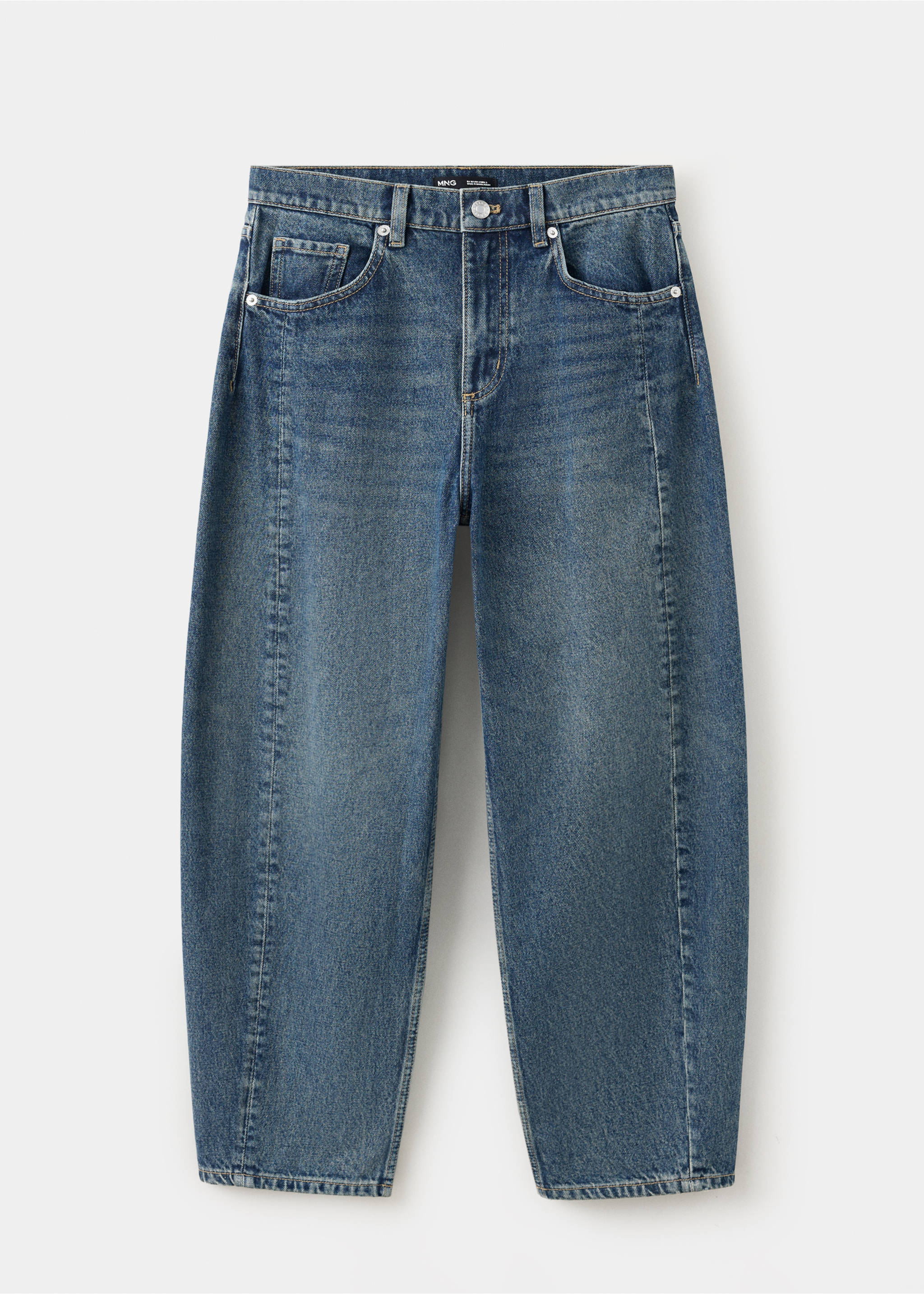 Balloon seam jeans - Article without model, Dark Blue. Ref: 37015882-00.