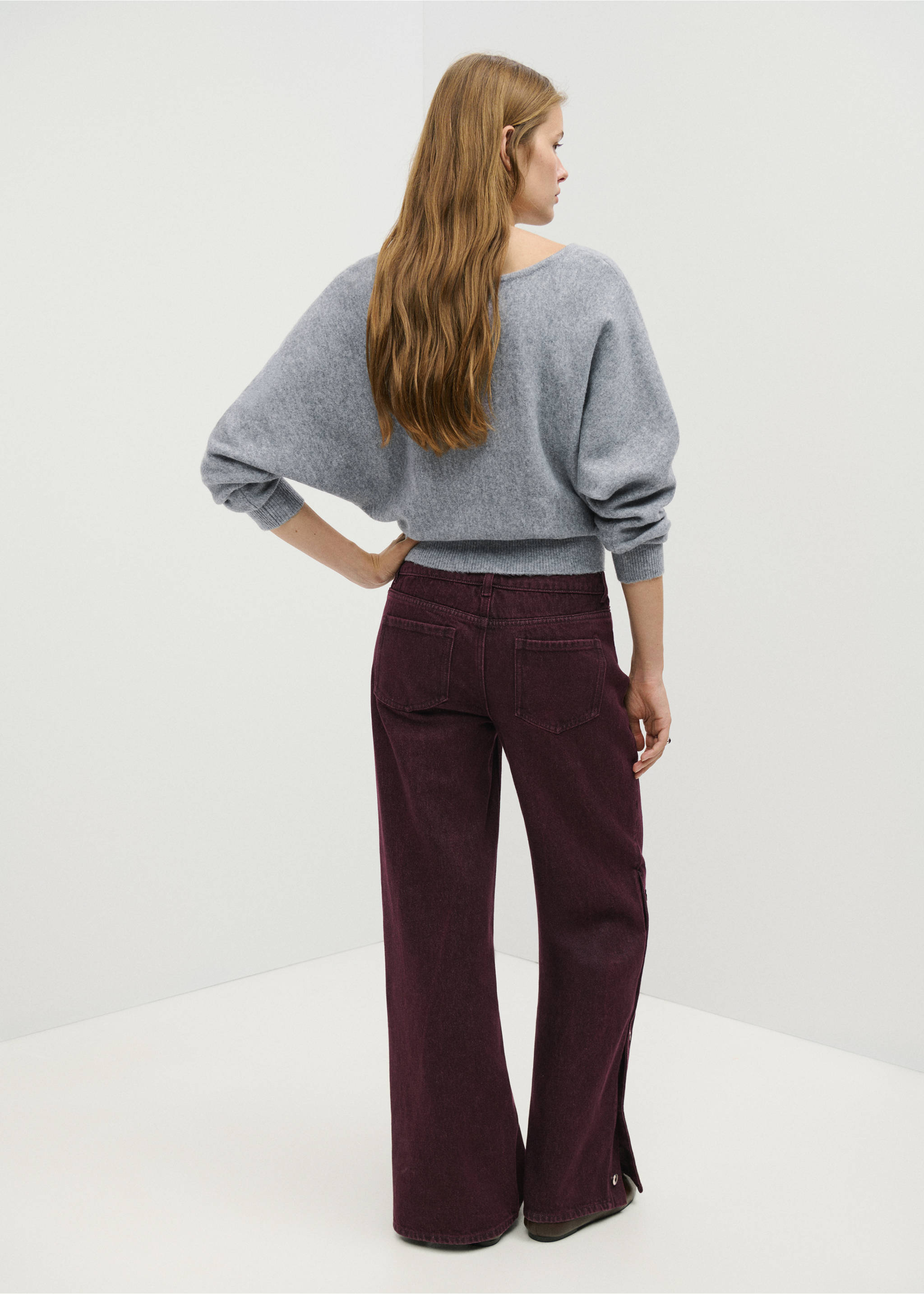 Jeans rebel - Reverse of the article, Burgundy. Ref: 37015884-00.
