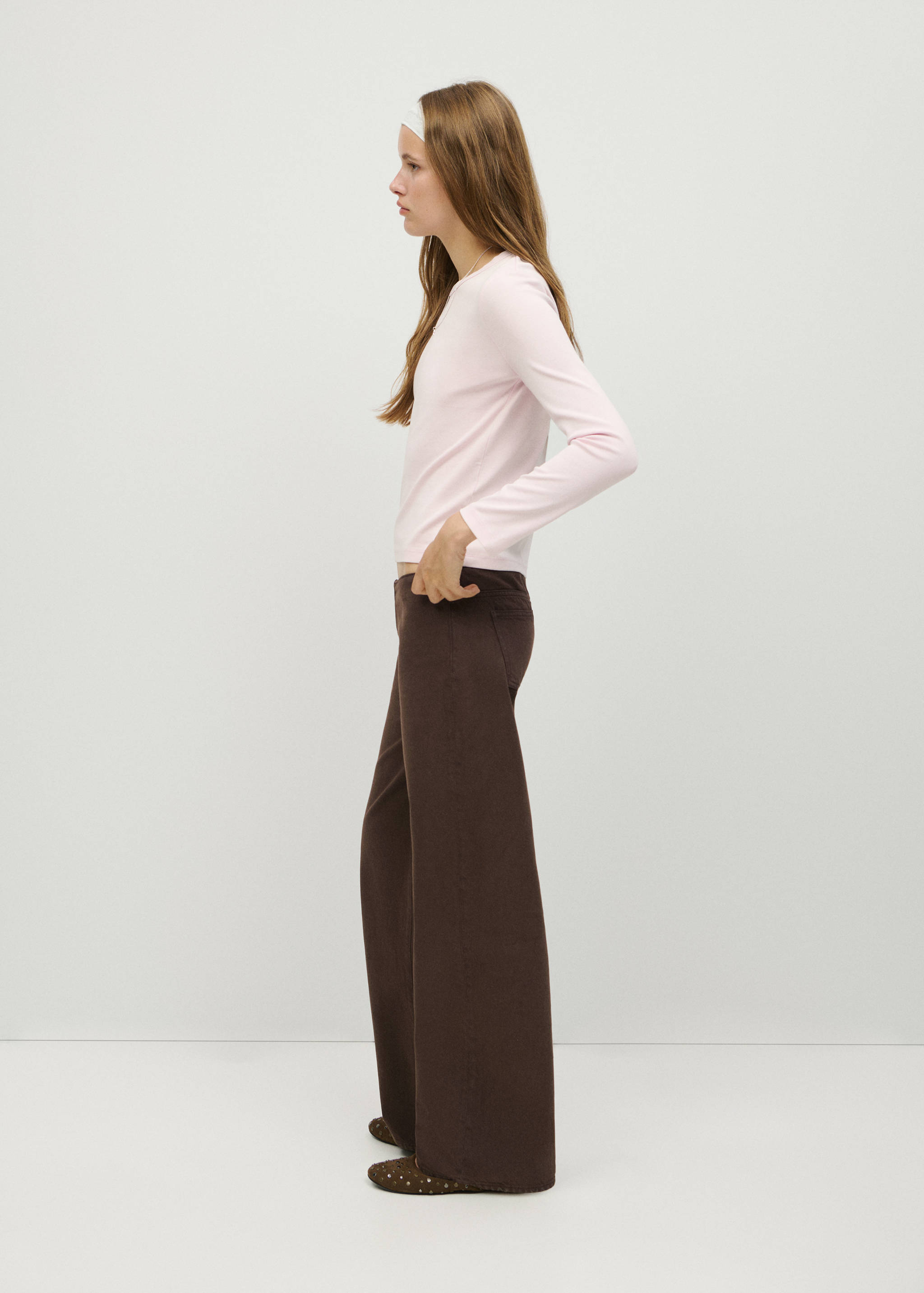 Low-waist straight-leg jeans - Medium plane