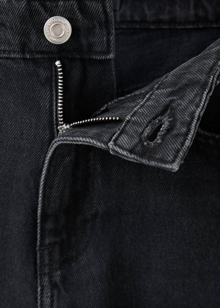 Matilda high-rise straight jeans — Black denim