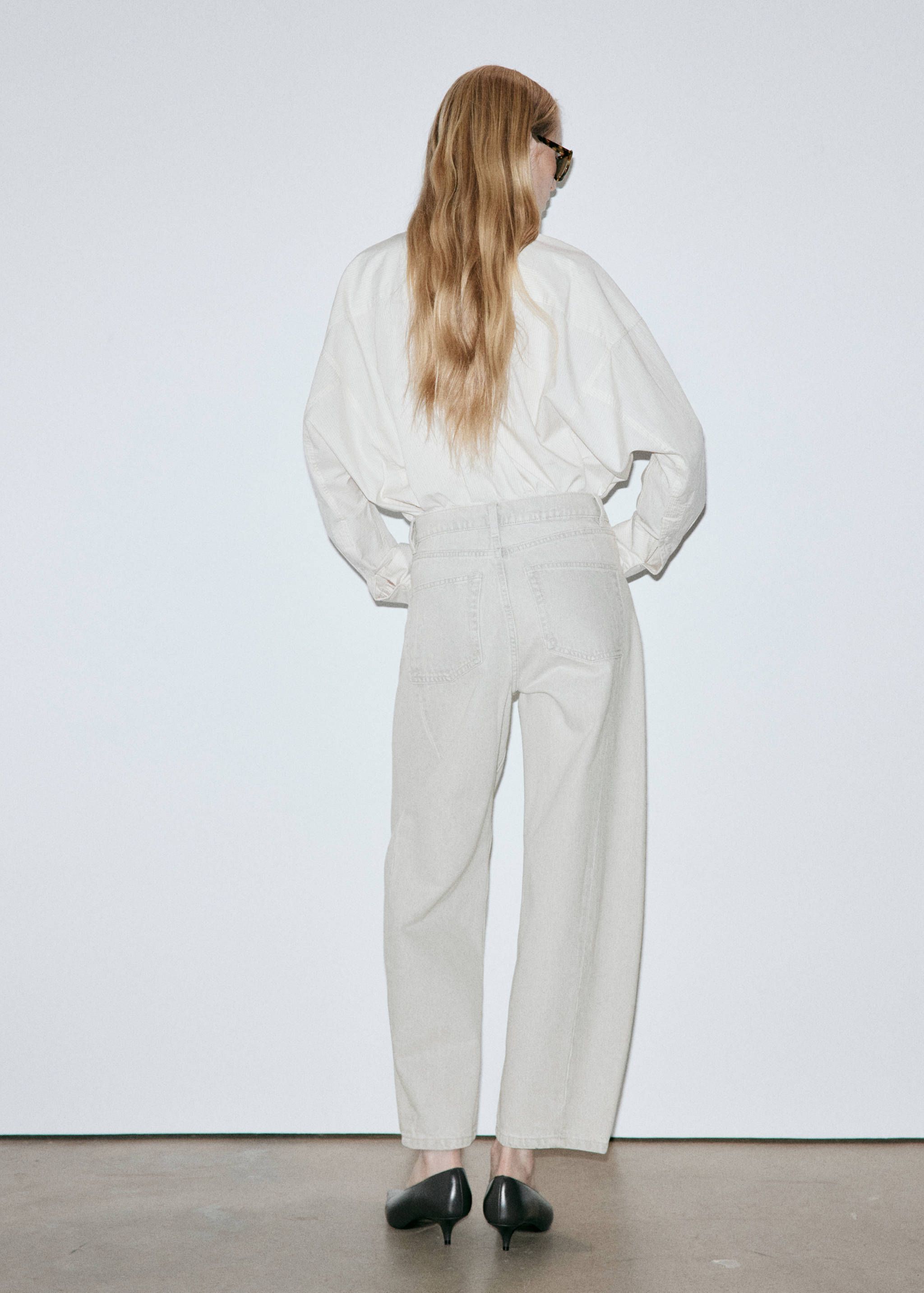 Balloon seam jeans - Reverse of the article