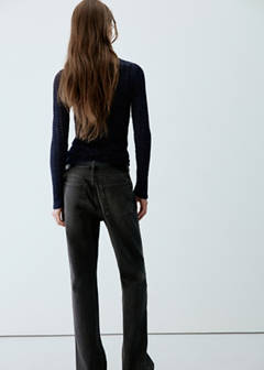 Textured lurex knit jumper — Navy 3
