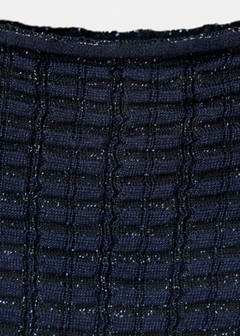 Textured lurex knit jumper — Navy 6