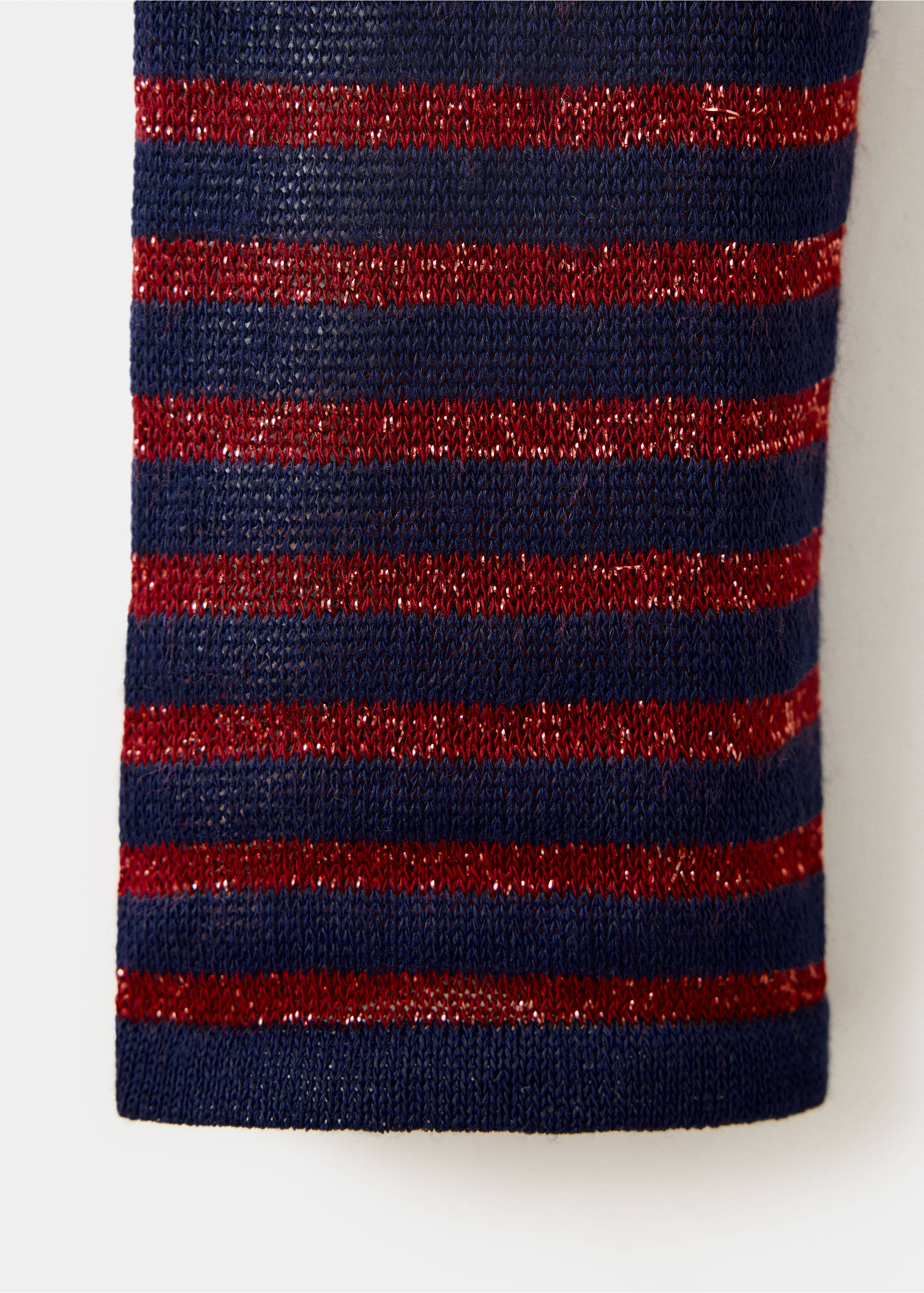 Lurex stripes sweater - Details of the article 0, Navy. Ref: 37015889-00.