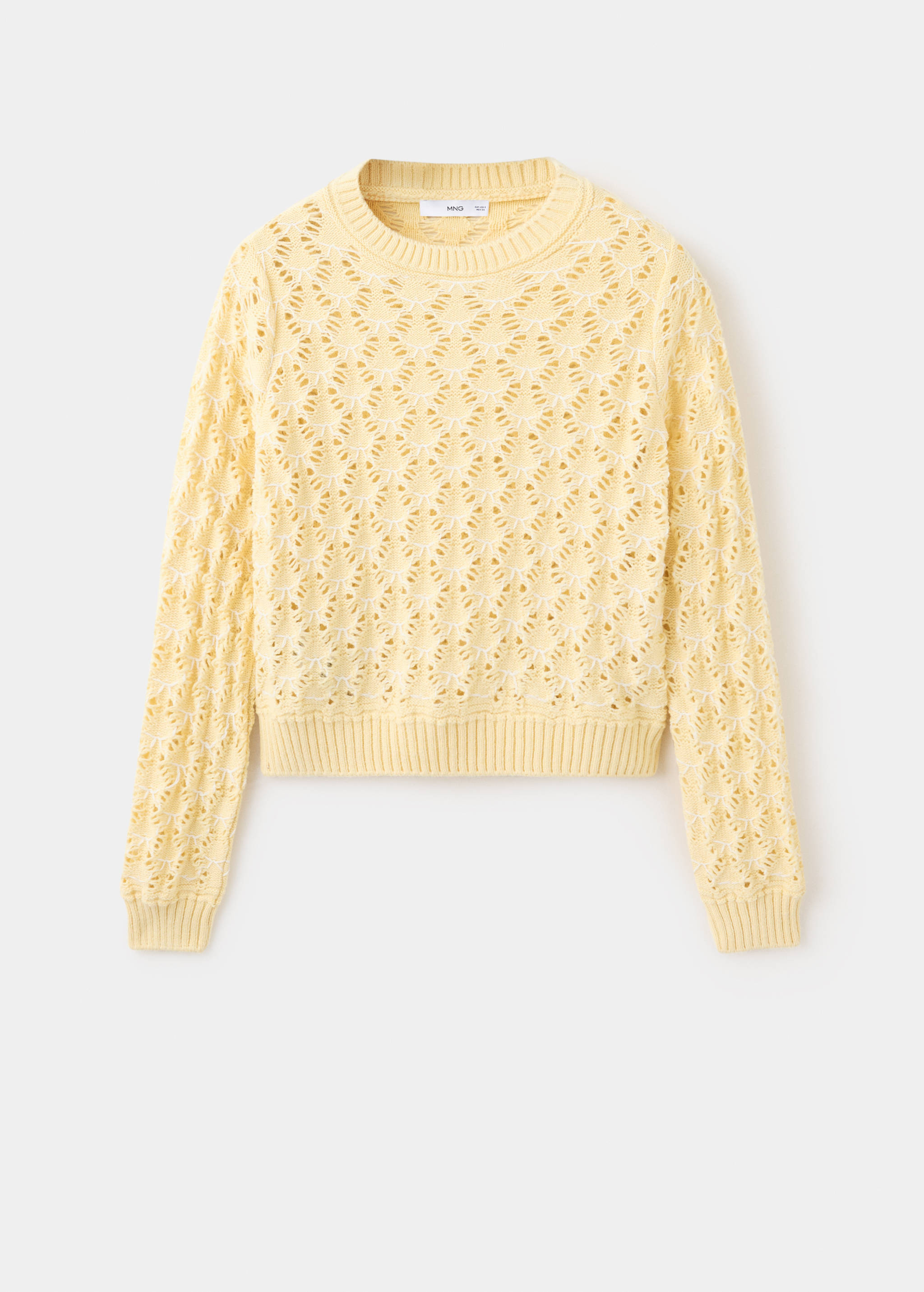 Openwork knit sweater - Article without model