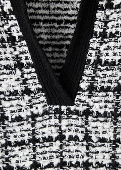 Tweed polo neck jumper — Black 6