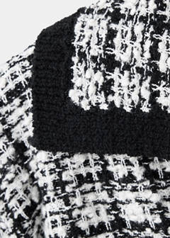 Tweed polo neck jumper — Black 7