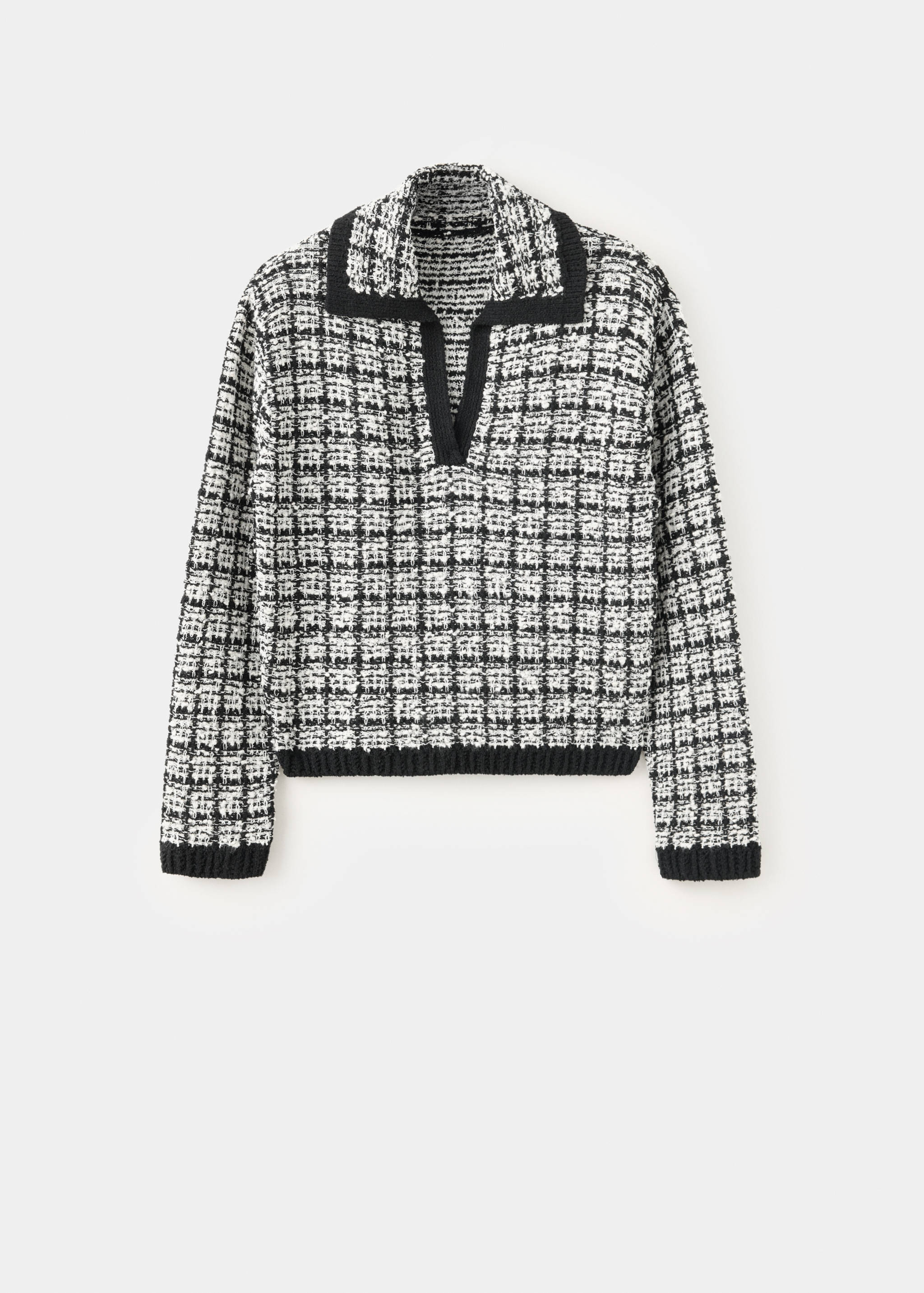 Tweed polo neck jumper - Article without model