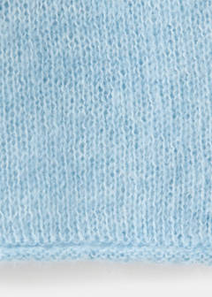 Boat neck jersey with scarf detail — Sky Blue 7