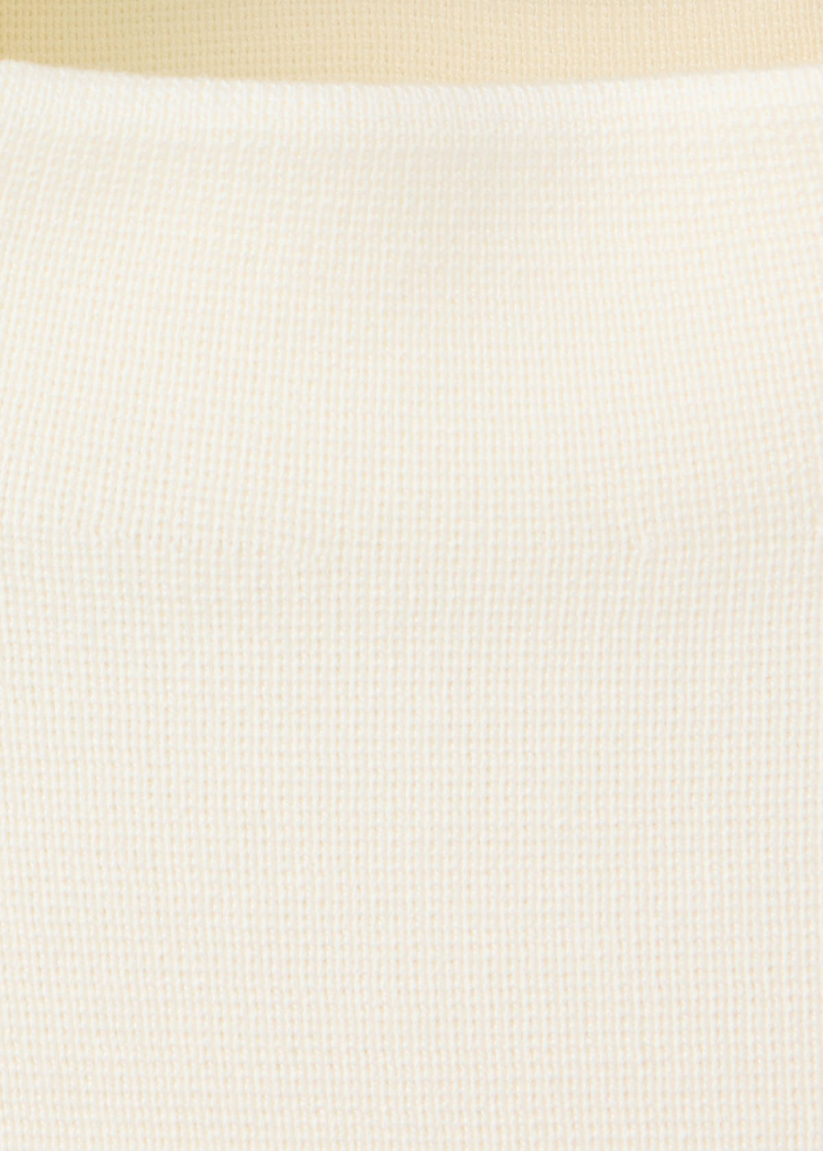 Fine-knit roll-neck jumper — Ecru