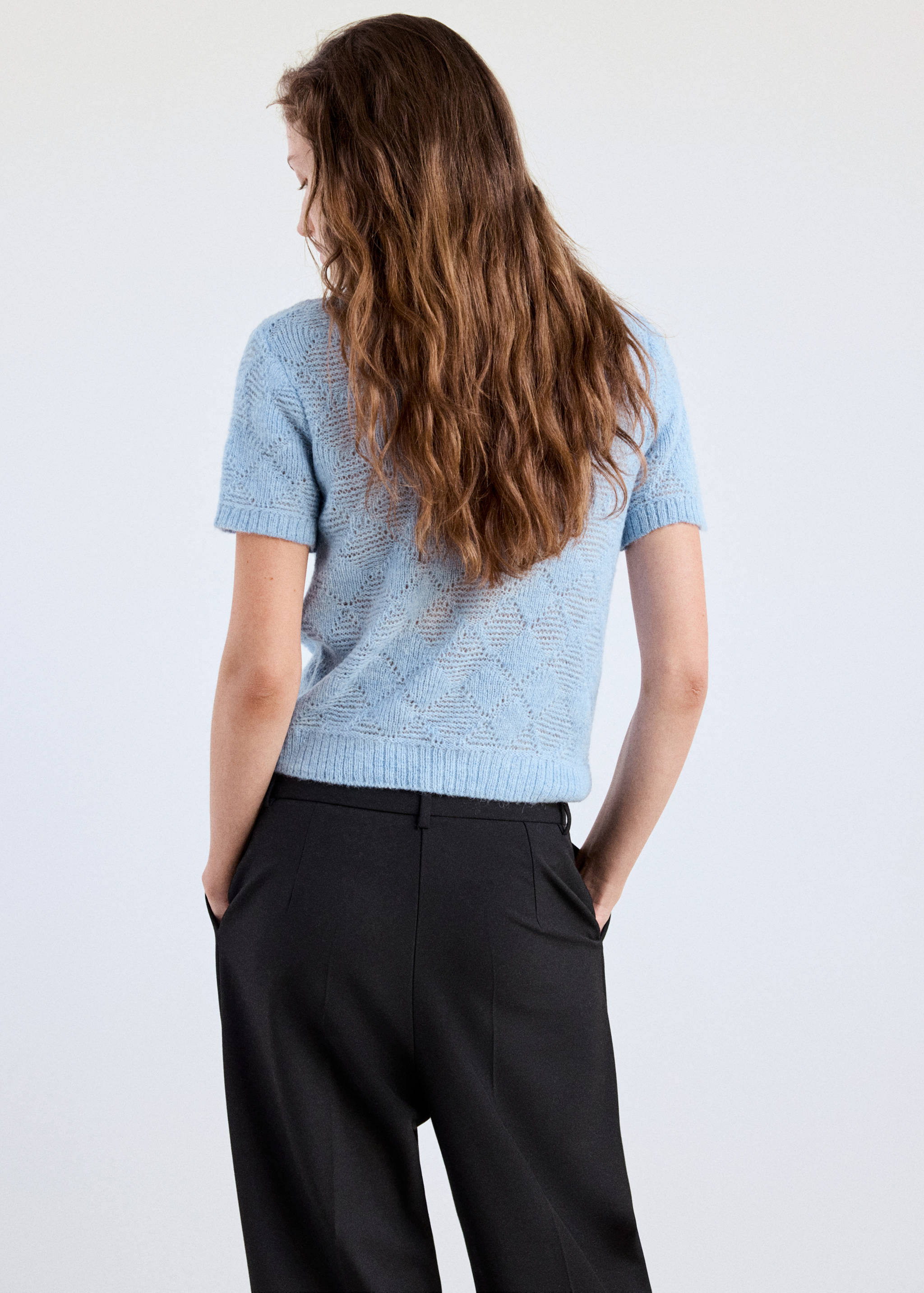Blouse col bateau détail foulard - Verso de l’article