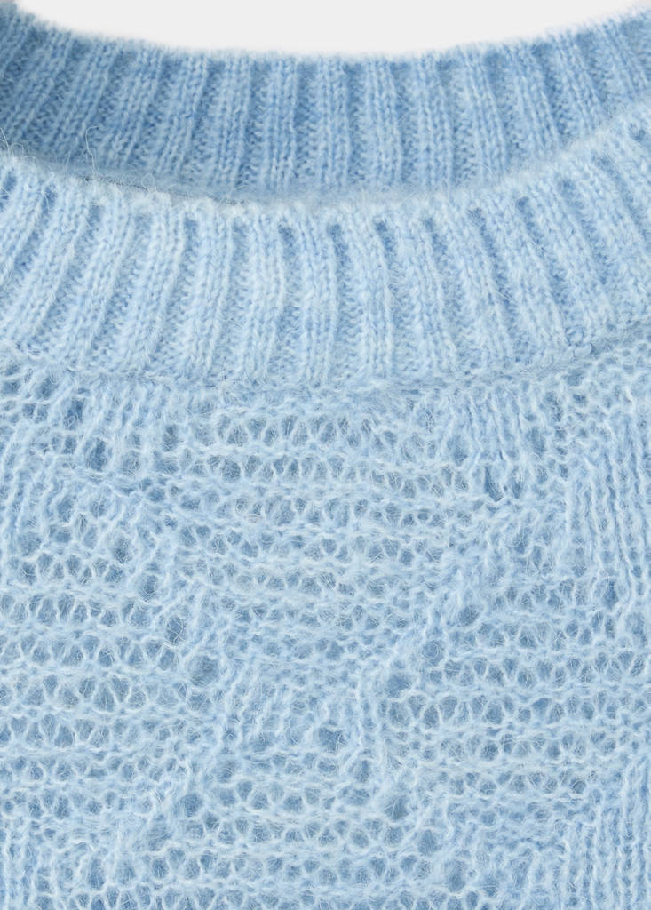Boat neck jersey with scarf detail - thumbnail 7