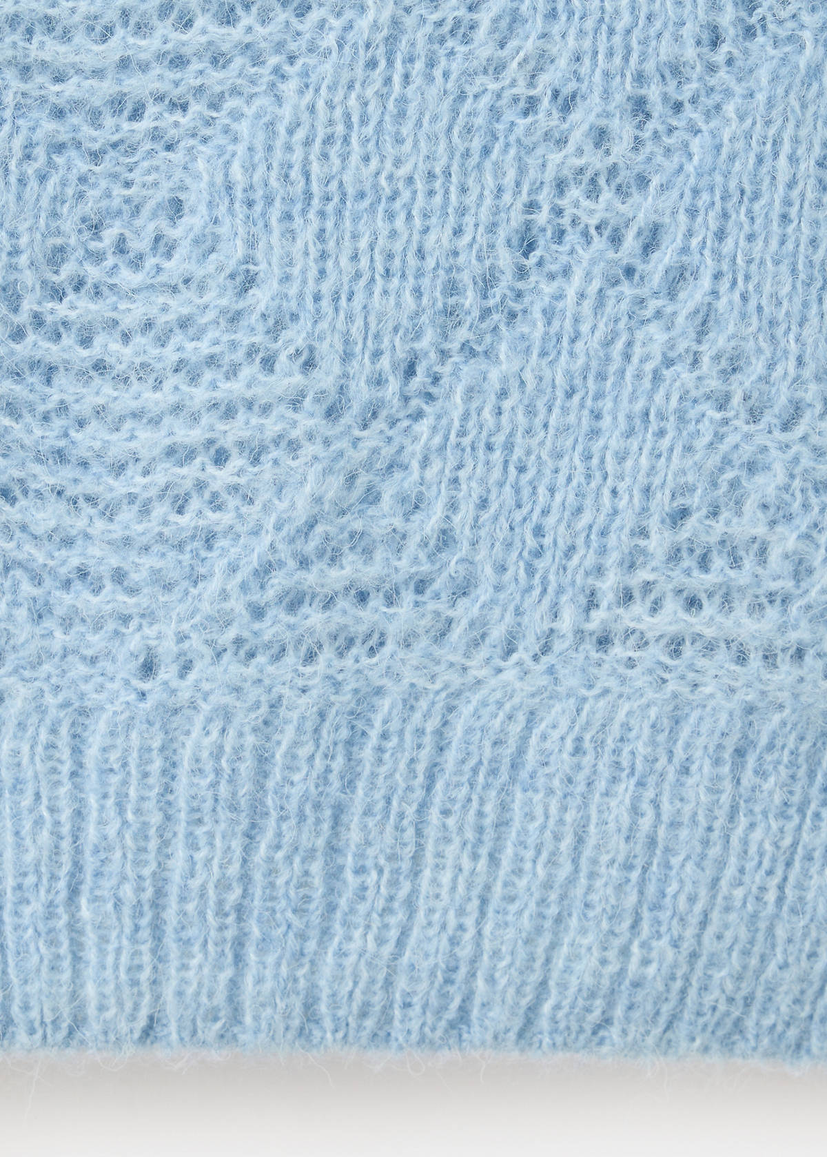 Boat neck jersey with scarf detail — Sky Blue