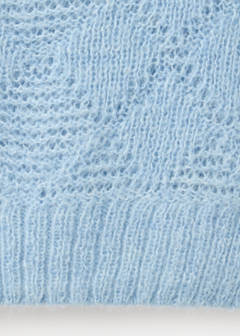 Boat neck jersey with scarf detail — Sky Blue 8