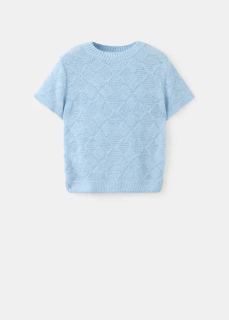 Boat neck jersey with scarf detail - thumbnail 4