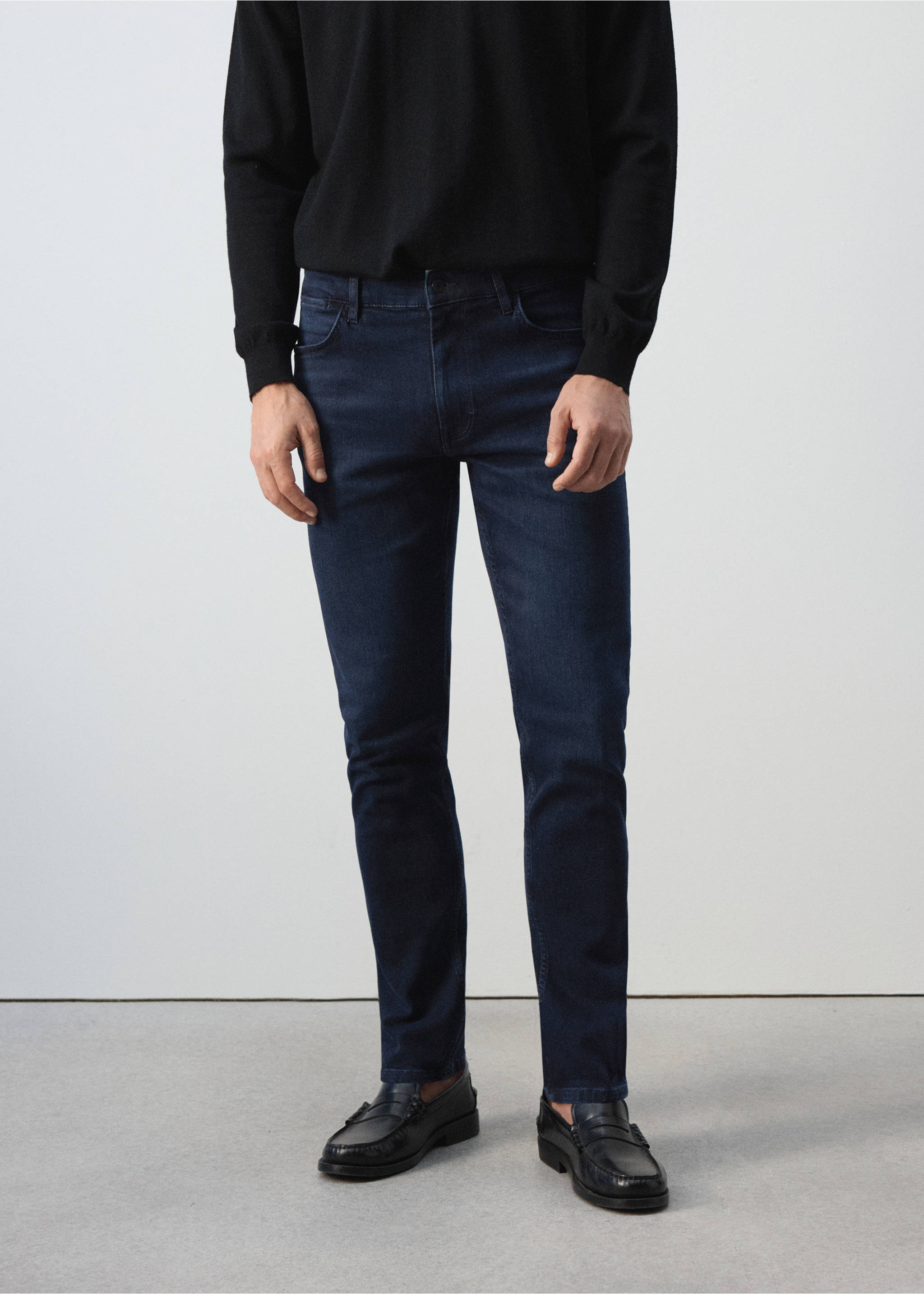 Slim fit Ultra Soft Touch Patrick jeans - Medium plane, Deep Dark Blue. Ref: 37015978-00.
